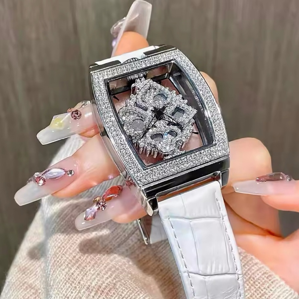Elegant Silver spinning luxury Watch